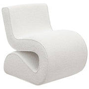 Ronea Boucle Upholstered Armless Curved Chair