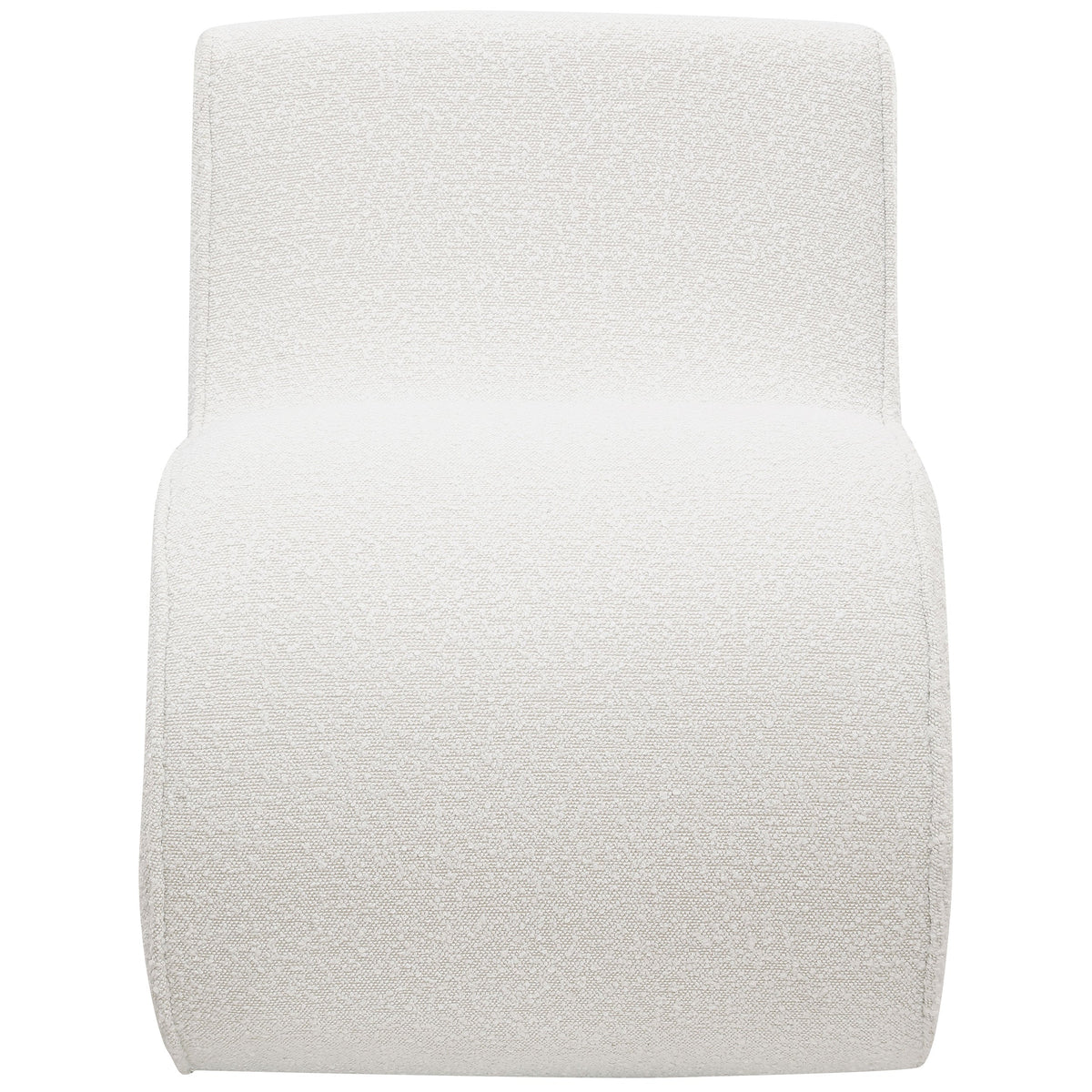 Ronea Boucle Upholstered Armless Curved Chair