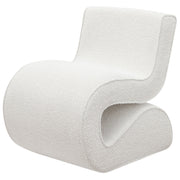 Ronea Boucle Upholstered Armless Curved Chair