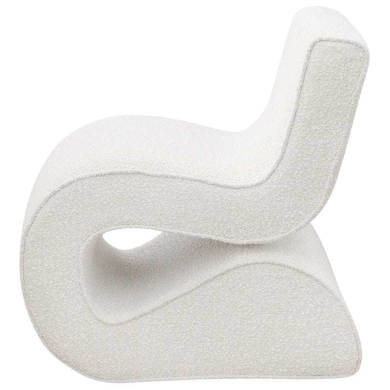 Ronea Boucle Upholstered Armless Curved Chair