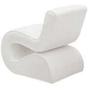 Ronea Boucle Upholstered Armless Curved Chair