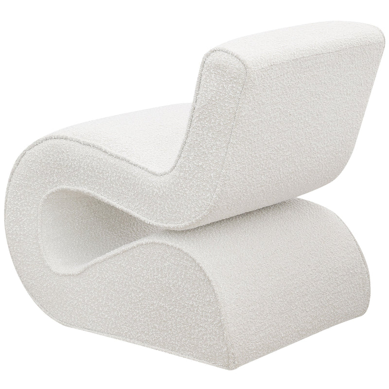 Ronea Boucle Upholstered Armless Curved Chair