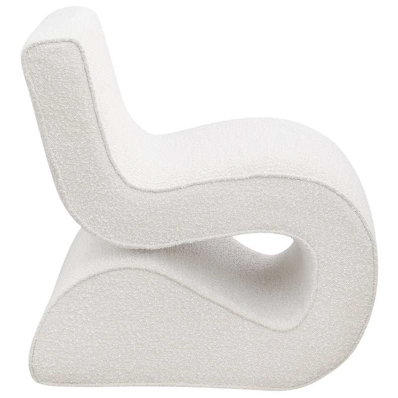 Ronea Boucle Upholstered Armless Curved Chair