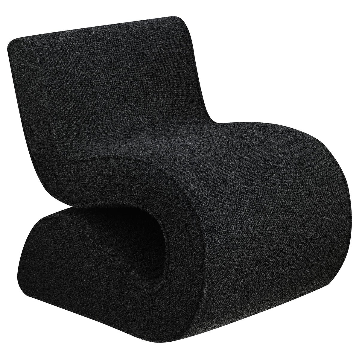 Ronea Boucle Upholstered Armless Curved Chair