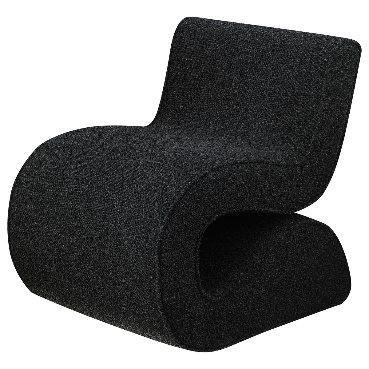 Ronea Boucle Upholstered Armless Curved Chair