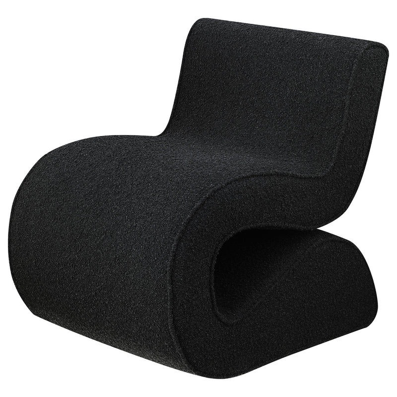 Ronea Boucle Upholstered Armless Curved Chair