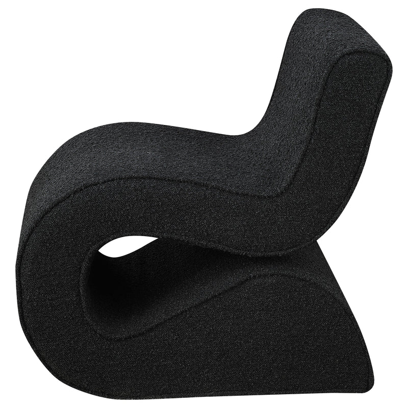 Ronea Boucle Upholstered Armless Curved Chair