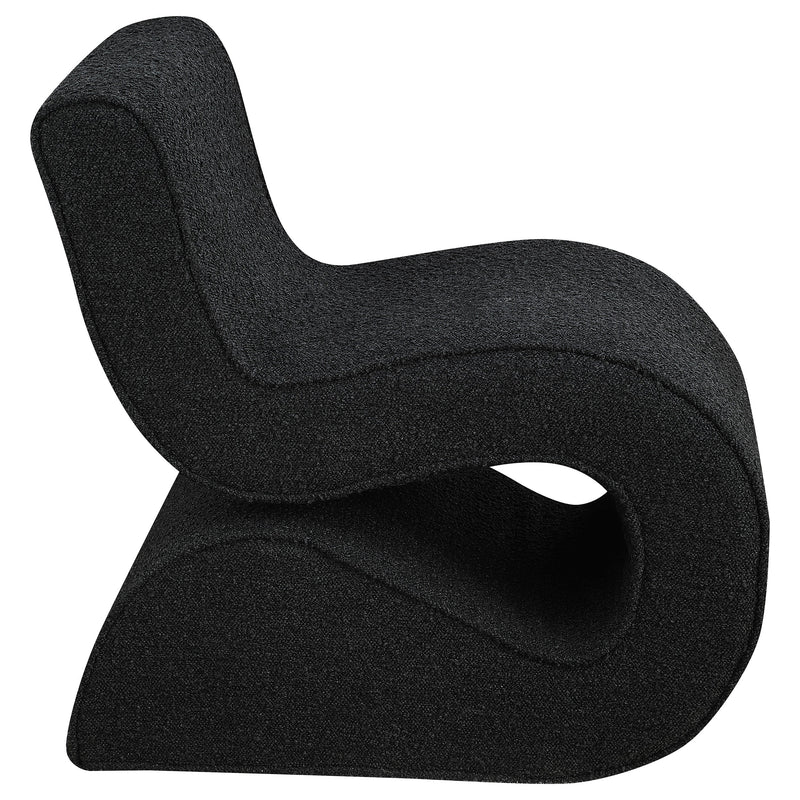 Ronea Boucle Upholstered Armless Curved Chair