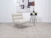 Serreta Boucle Upholstered Armless Acrylic Chair