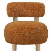 Zonie Boucle Upholstered Back Accent Chair