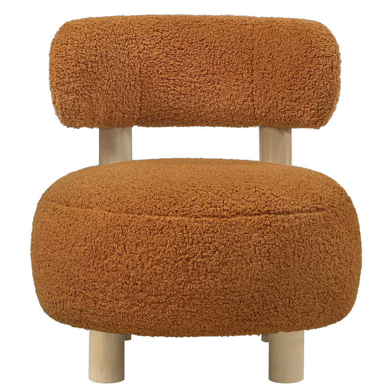 Zonie Boucle Upholstered Back Accent Chair