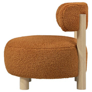Zonie Boucle Upholstered Back Accent Chair