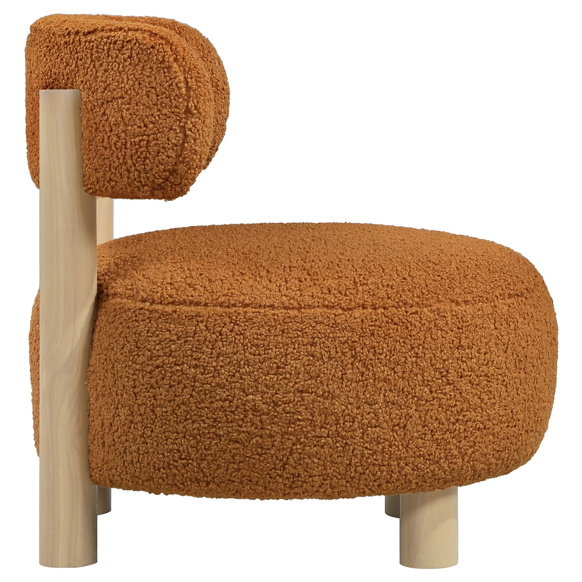 Zonie Boucle Upholstered Back Accent Chair