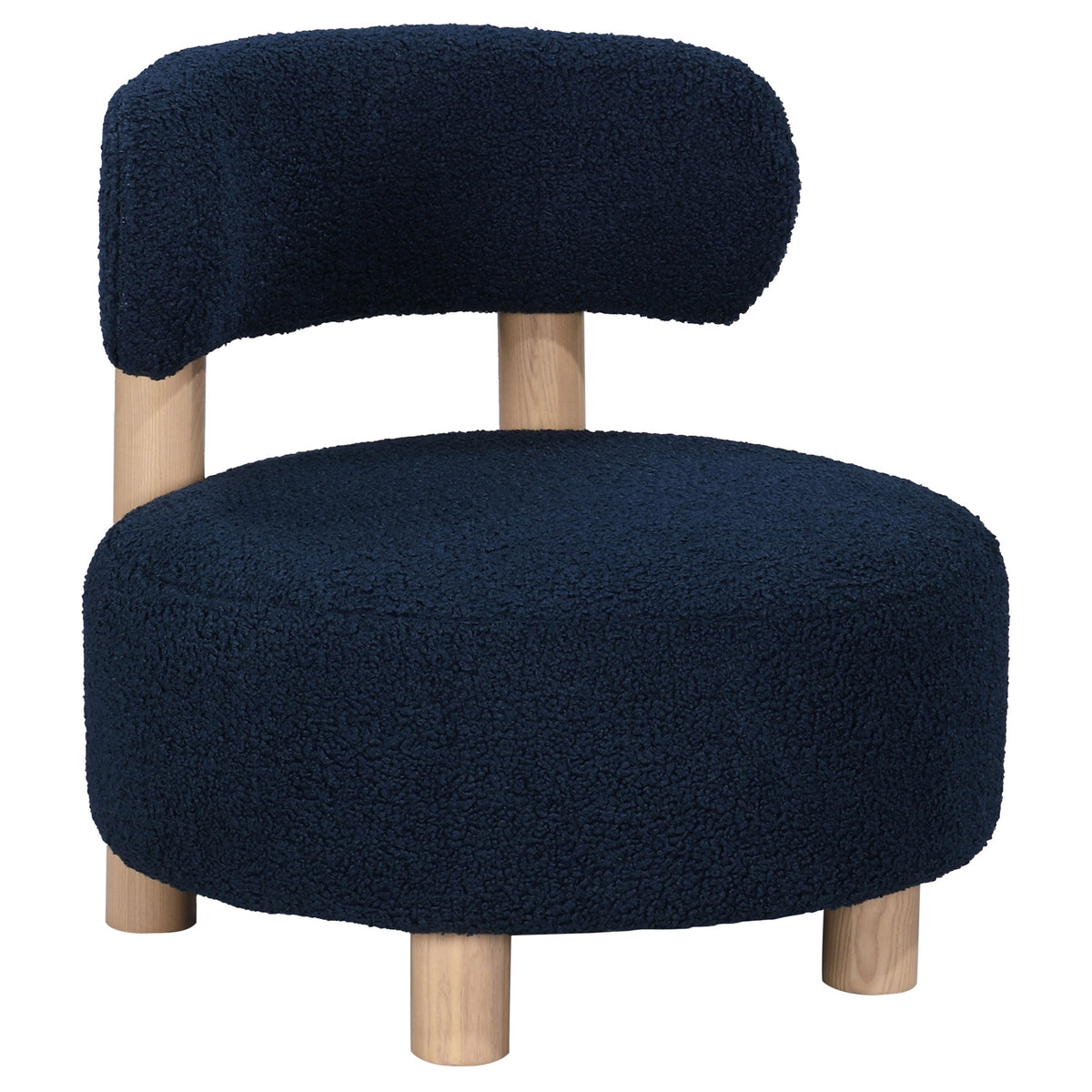Zonie Boucle Upholstered Back Accent Chair