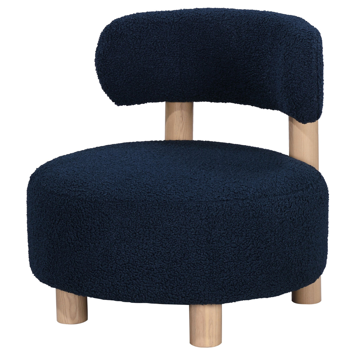 Zonie Boucle Upholstered Back Accent Chair