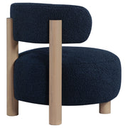 Zonie Boucle Upholstered Back Accent Chair