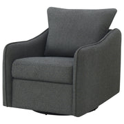 Madia Upholstered Sloped Arm Swivel Glider Chair