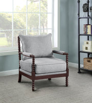 Blanchett Upholstered Bobbin Accent Chair