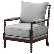 Blanchett Upholstered Bobbin Accent Chair