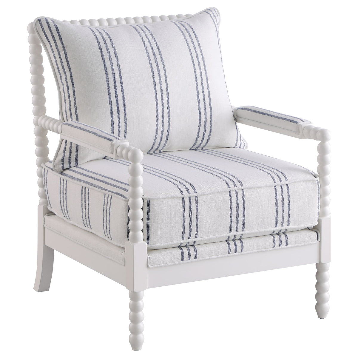Blanchett Upholstered Bobbin Accent Chair