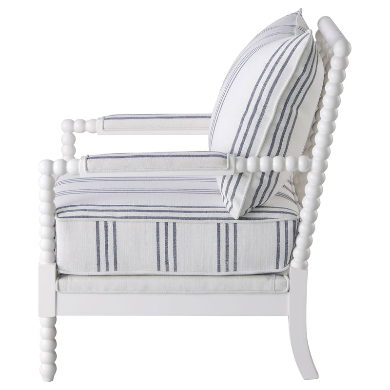 Blanchett Upholstered Bobbin Accent Chair