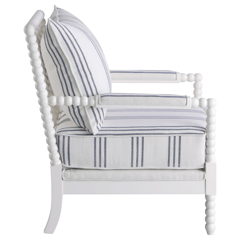 Blanchett Upholstered Bobbin Accent Chair