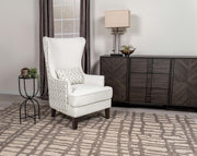 Pippin Upholstered High Wingback Accent Chair Latte Default Title