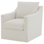 Winter Upholstered Sloped Arm Accent Swivel Chair
