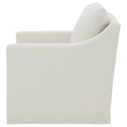 Winter Upholstered Sloped Arm Accent Swivel Chair