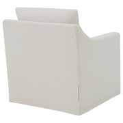 Winter Upholstered Sloped Arm Accent Swivel Chair