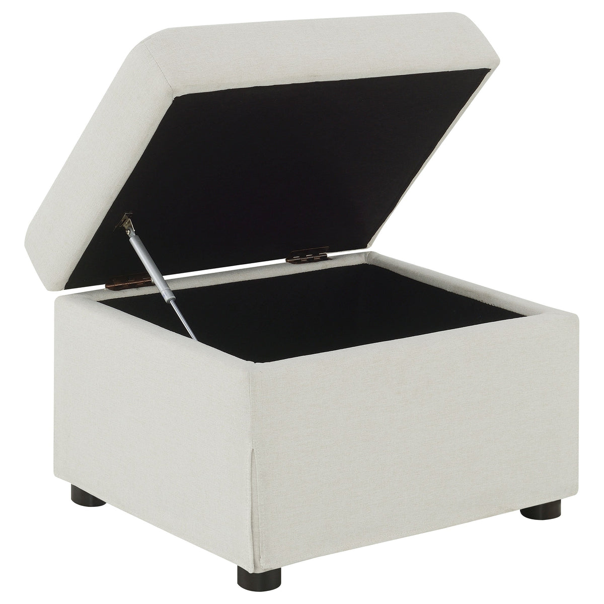 Winter Upholstered Hydraulic Lift Top Storage Ottoman