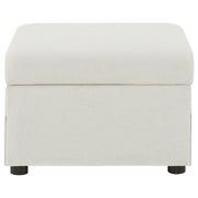 Winter Upholstered Hydraulic Lift Top Storage Ottoman