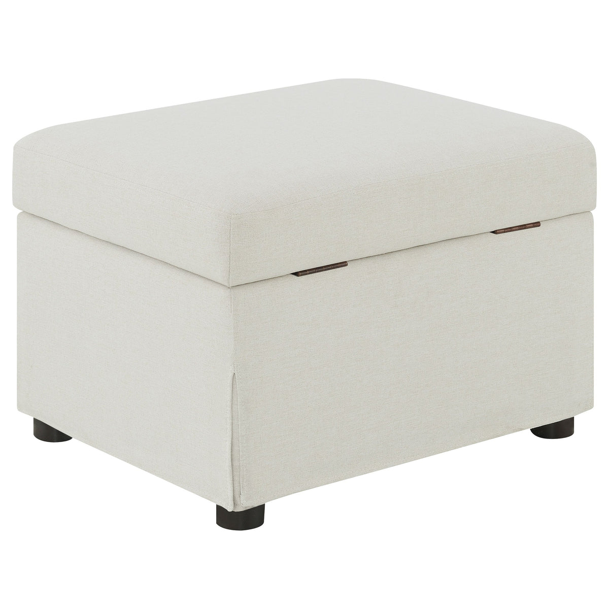 Winter Upholstered Hydraulic Lift Top Storage Ottoman