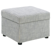 Winter Upholstered Hydraulic Lift Top Storage Ottoman