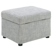 Winter Upholstered Hydraulic Lift Top Storage Ottoman