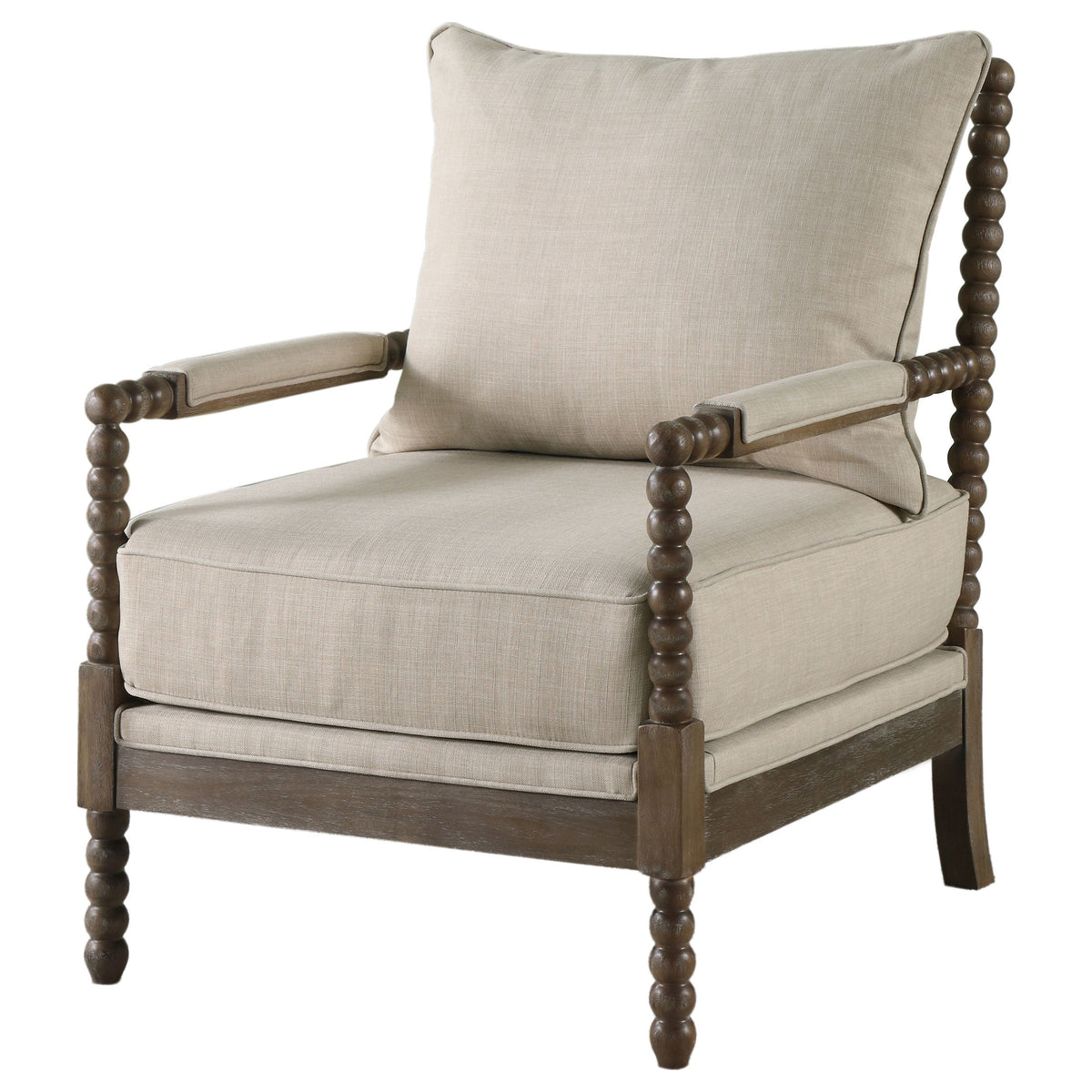 Blanchett Upholstered Bobbin Accent Chair