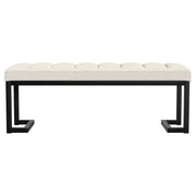 Mesa Boucle Upholstered Tufted Accent Bench