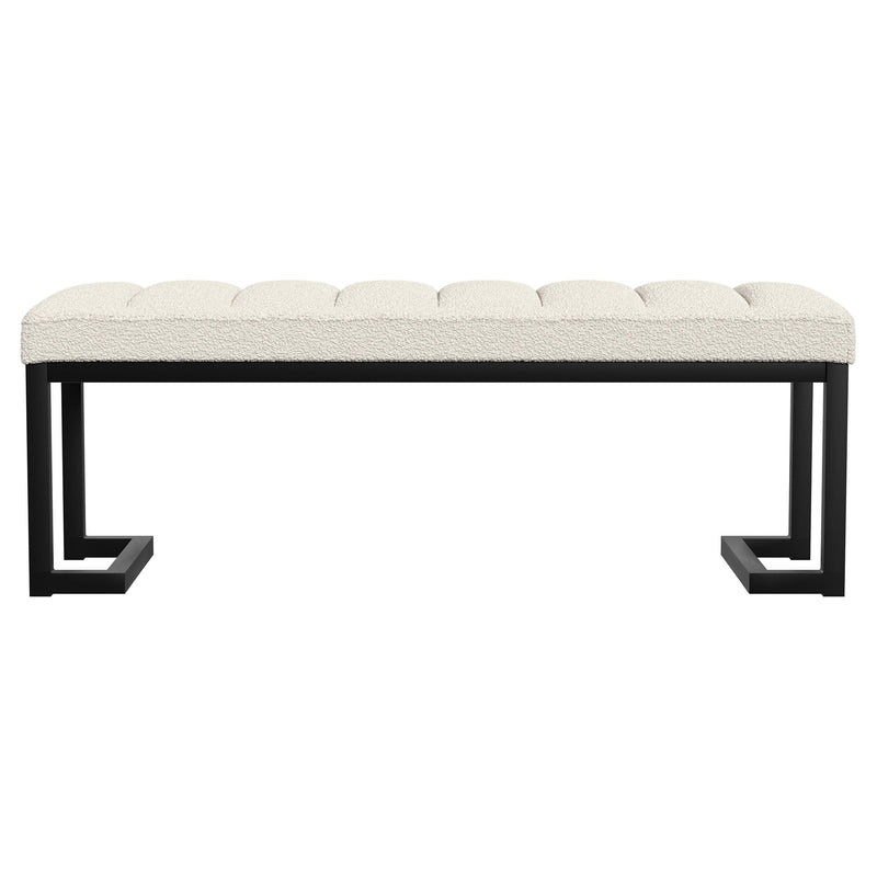 Mesa Boucle Upholstered Tufted Accent Bench