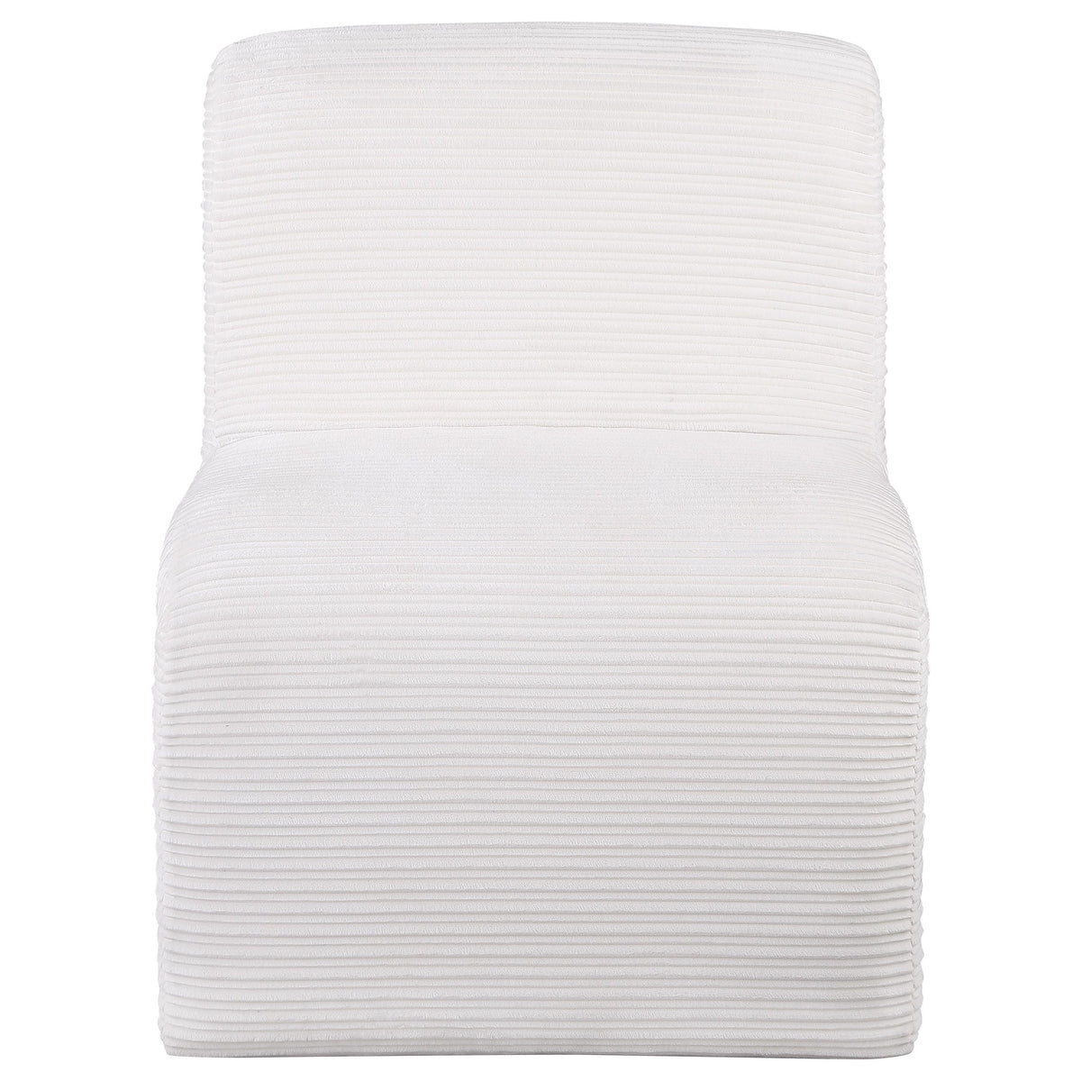 Drayton Upholstered Curved Armless Accent Chair
