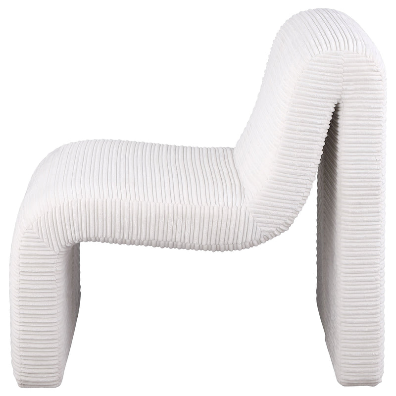 Drayton Upholstered Curved Armless Accent Chair
