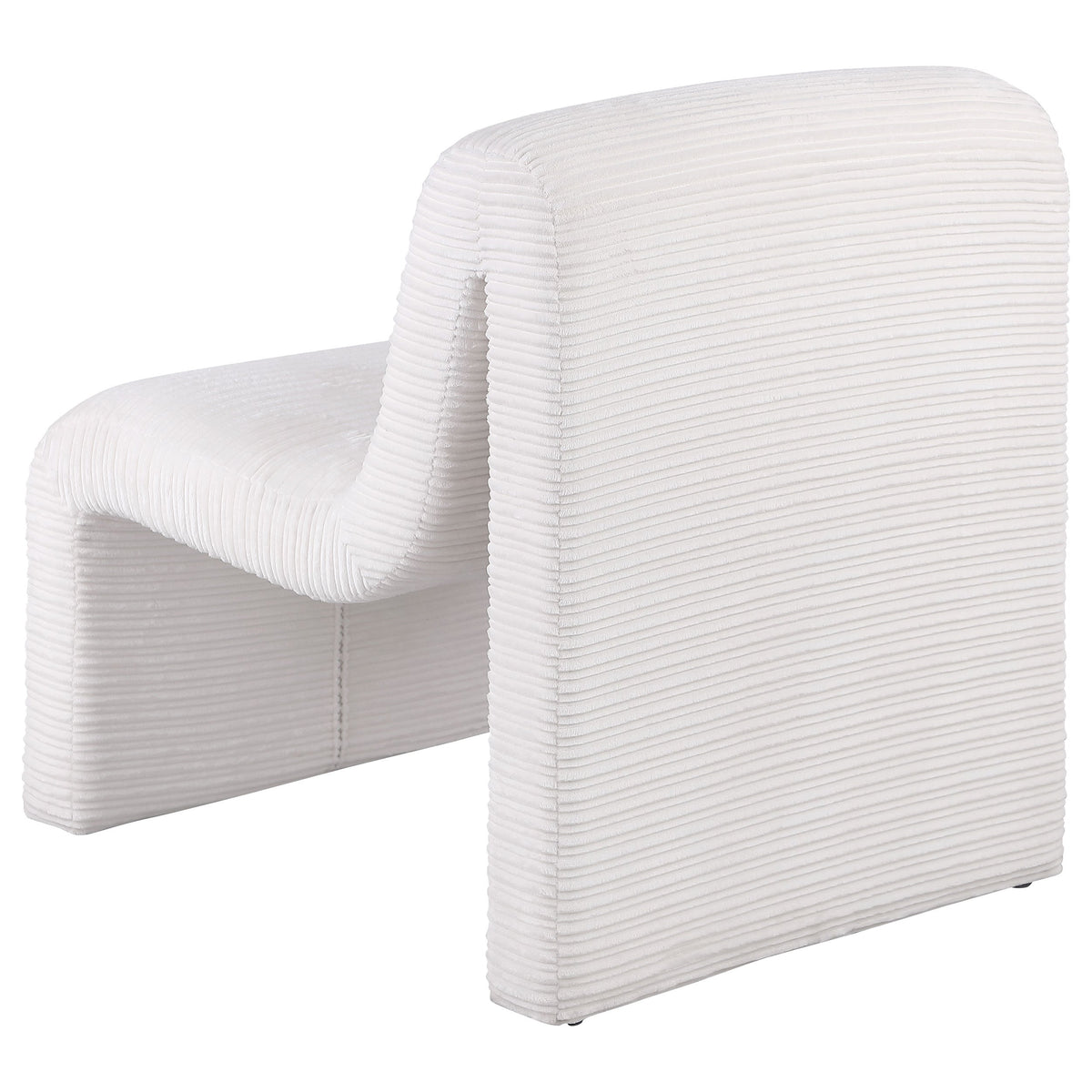 Drayton Upholstered Curved Armless Accent Chair
