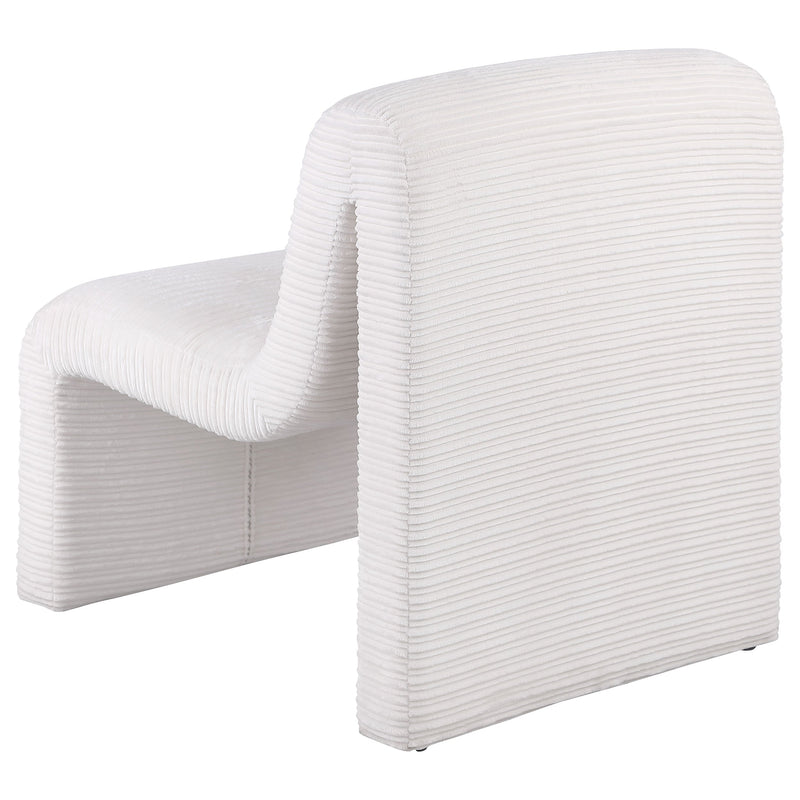 Drayton Upholstered Curved Armless Accent Chair