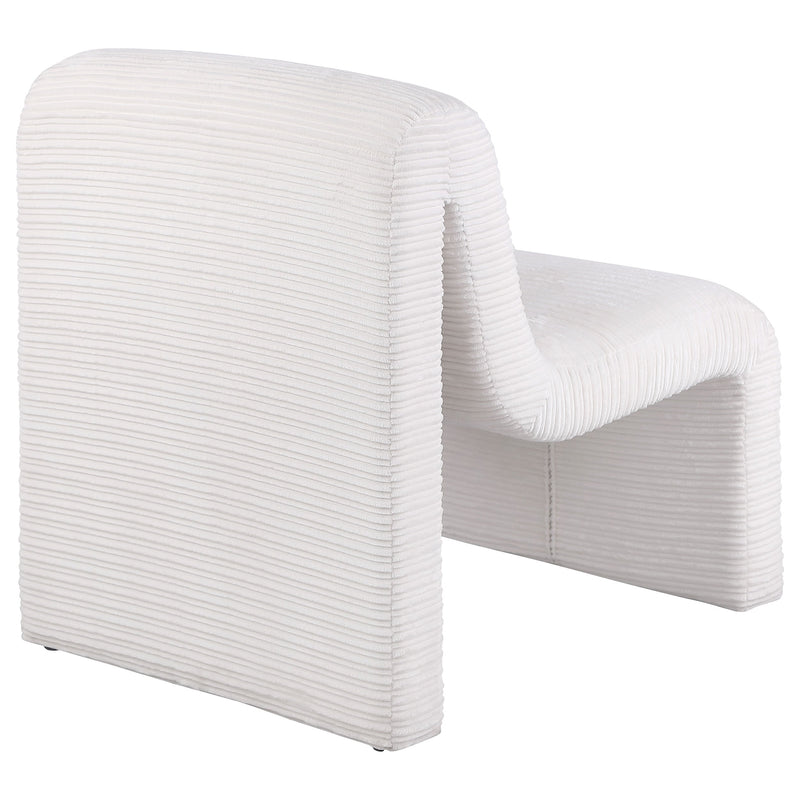 Drayton Upholstered Curved Armless Accent Chair