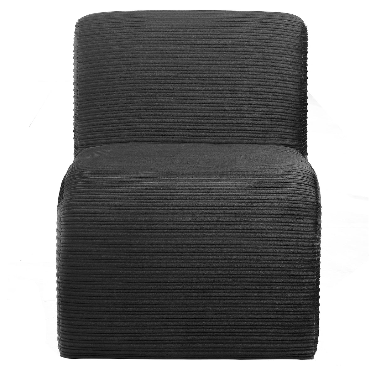 Drayton Upholstered Curved Armless Accent Chair