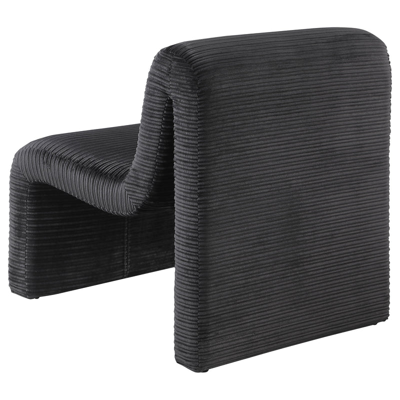 Drayton Upholstered Curved Armless Accent Chair