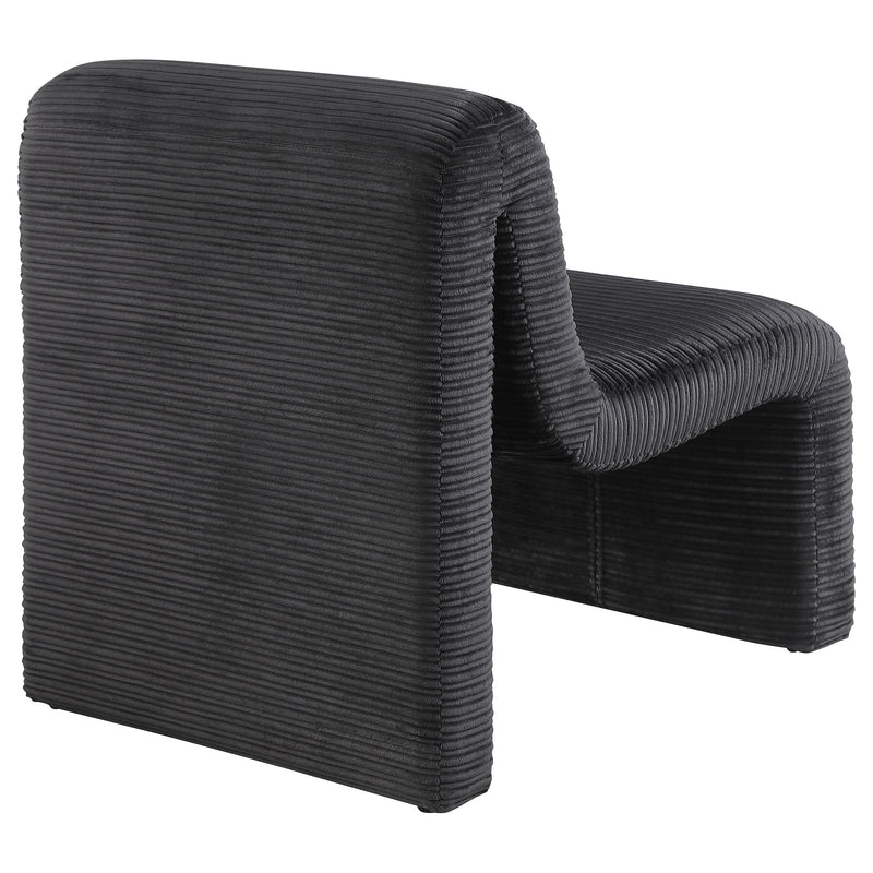 Drayton Upholstered Curved Armless Accent Chair