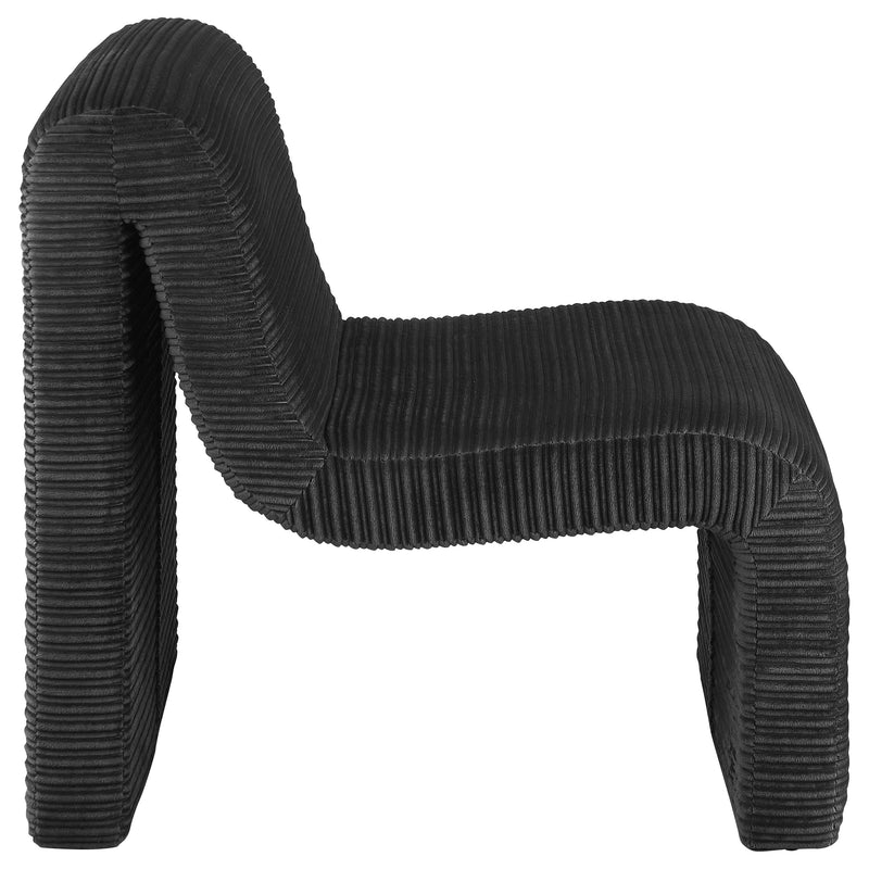 Drayton Upholstered Curved Armless Accent Chair