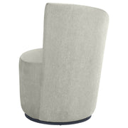 Nueva Upholstered Swivel Chair Curved Backrest