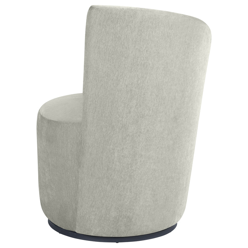 Nueva Upholstered Swivel Chair Curved Backrest