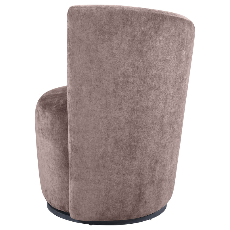 Nueva Upholstered Swivel Chair Curved Backrest